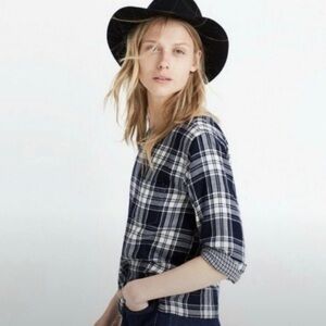 Madewell Herald Tee in Curtis Plaid